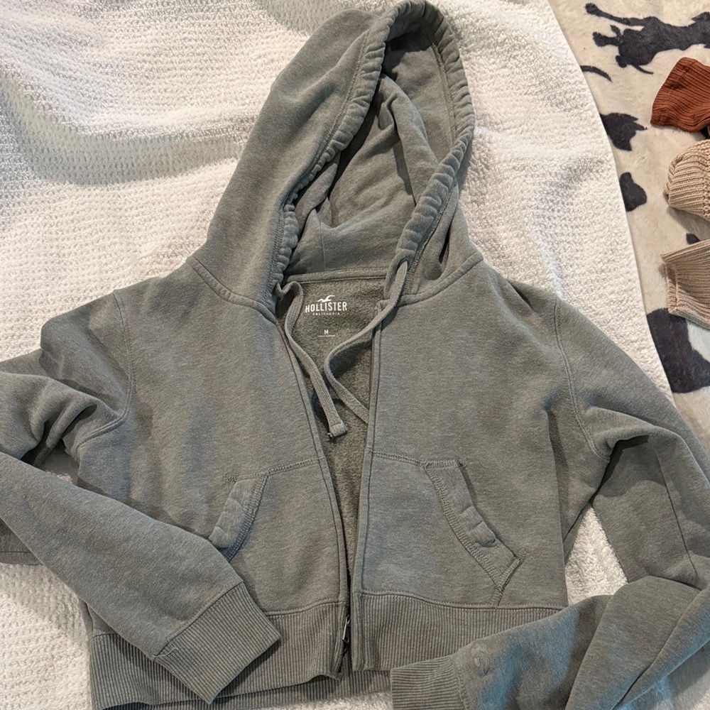 Hollister Charcoal Hooded Sweatshirt